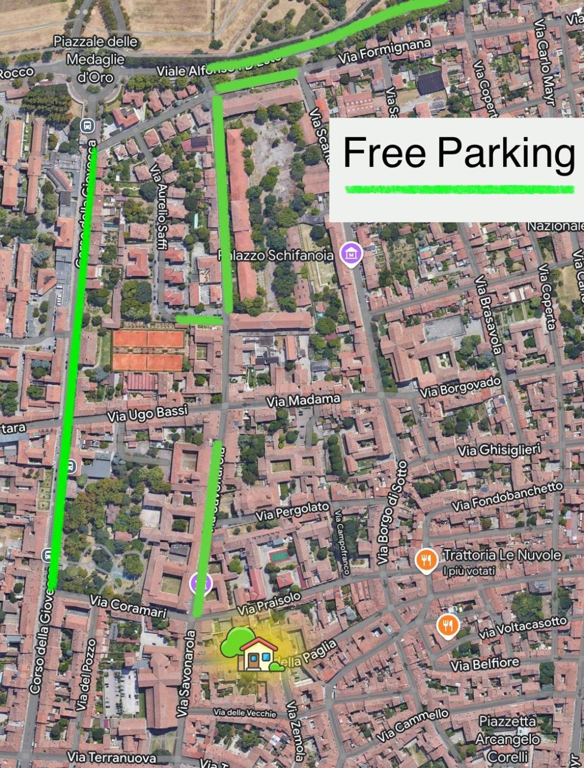 Oasi Rinascimentale Con Giardino In Centro Ferrara Leilighet Eksteriør bilde